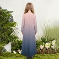 thumbnail image 7 of Bixock Toddler Girls Summer Maxi Dresses Solid Color Long Sleeve Round Neck High Waist A Line Casual Long Dresses With Pockets Dresses, 7 of 7