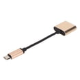 thumbnail image 1 of Adapter 2 in 1 Headphone Adapter Type C to 3.5mm Port Charging Port Mini Portable Earphone Converter, 1 of 7