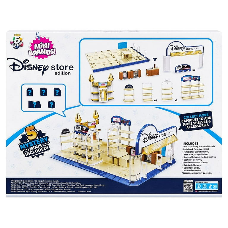 Zuru 40893 Disney 5 Surprise Mini Brands Doll Store Playset, 34-Pieces 
