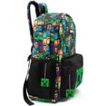 thumbnail image 1 of Minecraft All Over Print Kids Black Backpack Boys School Rucksack (One Size), 1 of 4
