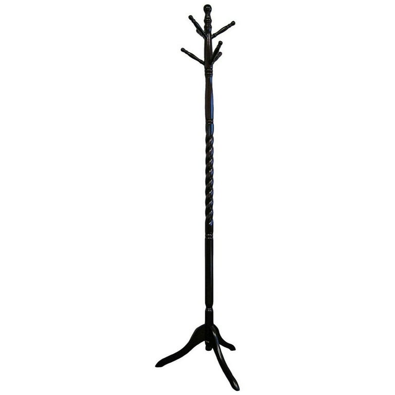 Jobe Style Coat Rack Rubberwood Solid Wood Walmart