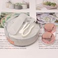 thumbnail image 4 of Fashion Marble Contact Lens Case Portable Contact Lens Box Kit (Silver), 4 of 5