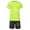 Fluorescent_Green, variant on Kids Boys Quickly Dry Football Basketball Game Training Athletic Tracksuit Short Sleeve Blue 140