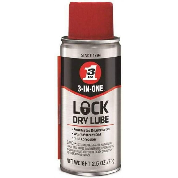 3 In One 12007 2.5 Oz Lock Dry Lube