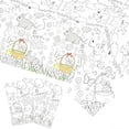 thumbnail image 4 of LQPWZU 1 Pcs Easter Coloring Tablecloth Giant Bunny Egg Drawing Poster Table Cover Coloring Page Gifts Bulk for Art Craft Activity Party Supplies Decorations, 4 of 9