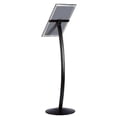 thumbnail image 4 of M&T Displays Curved Menu Board 11x17 Floor Standing Black Aluminum Pedestal Sign Holder (5-Pack), 4 of 10