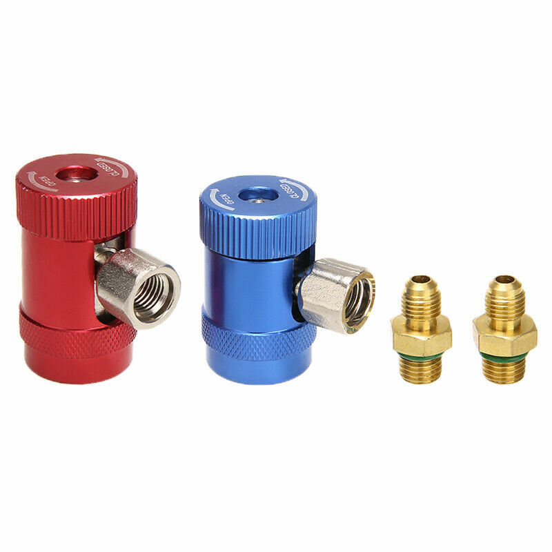 Pair R1234yf Quick Coupler Connector Adapter Car Air Conditioning