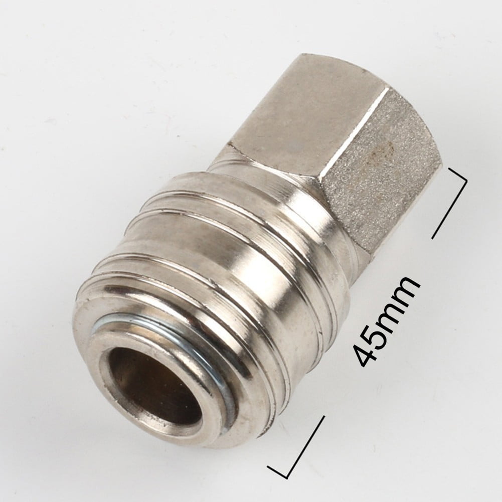 10Pcs Air Compressor Connector Kits 1/4 Quick Coupling Air Hose Connector B Fangkenuo