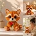 thumbnail image 3 of Crochetta Crochet Kit for Beginners - Crochet Starter Kit, Crochet Raccoon Doll DIY Kit, Learn to Crochet Kits for Adults, DIY Knitting Supplies, Rose‑Holding Raccoon(Orange), 3 of 6
