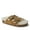 Chestnut, variant on Fireside by Dearfoams Women's Tamworth Genuine Shearling Double Band Sandal