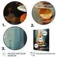 thumbnail image 3 of Designart "Zen Balance Spiritual Stone I" Spiritual Framed Wall Art - Global Blue Spiritual Stone Entryway Framed Wall Art, 3 of 6