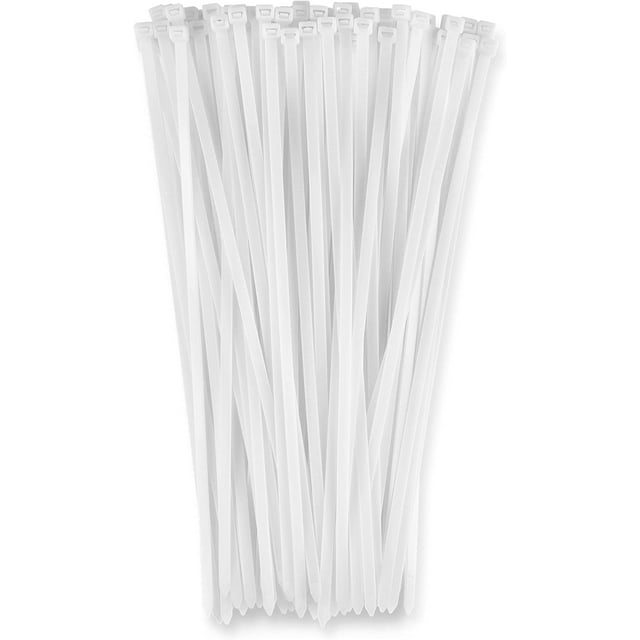 Bridas transparentes con cremallera de 25 cm, paquete de 505 piezas, amarres multiusos, bridas de cable de 18 libras de fuerza, bridas de alambre para el hogar, la oficina, el taller, el jardín y la granja, etc. oso de fresa Electrónica