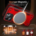 thumbnail image 3 of Diseñado para Funda Magnética para iPhone 13 Pro, Compatible con Magsafe, Resistente a Caídas de 10 pies, Resistente, con Soporte de Anillo Giratorio 360, Resistente, a Prueba de Golpes, 3 of 7