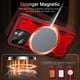 thumbnail image 3 of Diseñado para Funda Magnética para iPhone 13 Pro, Compatible con Magsafe, Resistente a Caídas de 10 pies, Resistente, con Soporte de Anillo Giratorio 360, Resistente, a Prueba de Golpes, 3 of 7