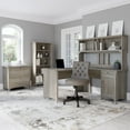 thumbnail image 3 of Bush Furniture Salinas Hutch for L Desk, Driftwood Gray, 3 of 8