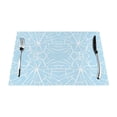 thumbnail image 1 of ZNDUO Placemats, 4 PCS Heat Resistant Stain Resistant Woven PVC Insulation Placemats, Durable Washable Elegant Table Mats for Dining-Glass Broken Mosaic, 18"x12", 1 of 6