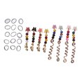 thumbnail image 2 of Joyería de cuentas para el cabello, 24 piezas de joyería para rastas de cabello, colgante, joyería para el cabello, colgantes para trenzado de cabello, calidad inigualable, 2 of 12