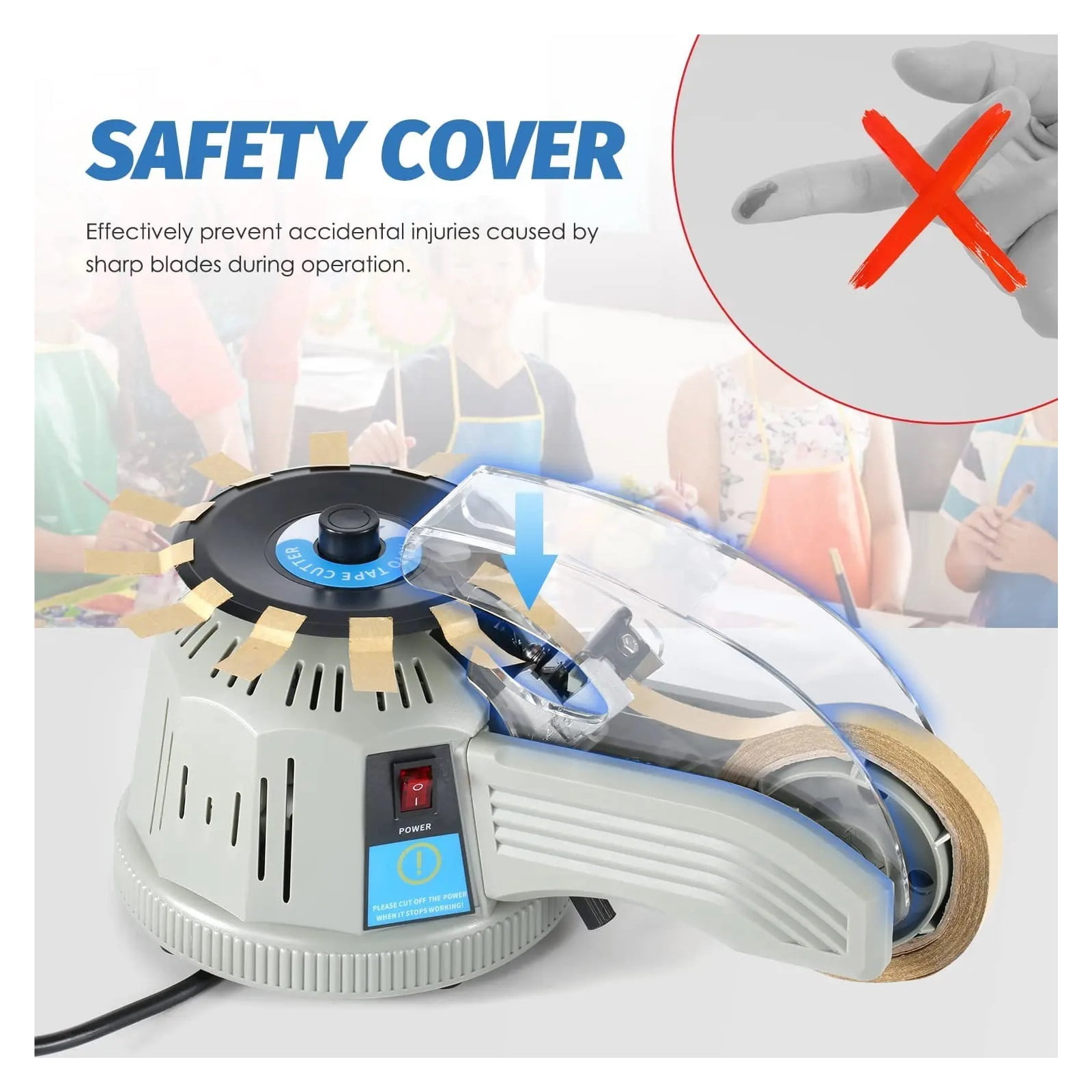Tape Machine Automatic Tape Cutting Machine 3-25MM Paper Cutter Tape Dispenser Office Packaging Tools