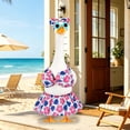 thumbnail image 6 of Lilixerw Porch Goose Bikini Costume Kit, Pink Blue Tropical Floral Outfit with Bow Accessory and Flower‑Shape Sunglasses, for Yard Pool‑Side Ornament Decoration, 12.99x5.91x3.15 inch, 6 of 6