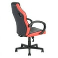 thumbnail image 6 of CRO Decor PU Leather Office Computer Gaming Chair Height Adjustment in Red, 6 of 8