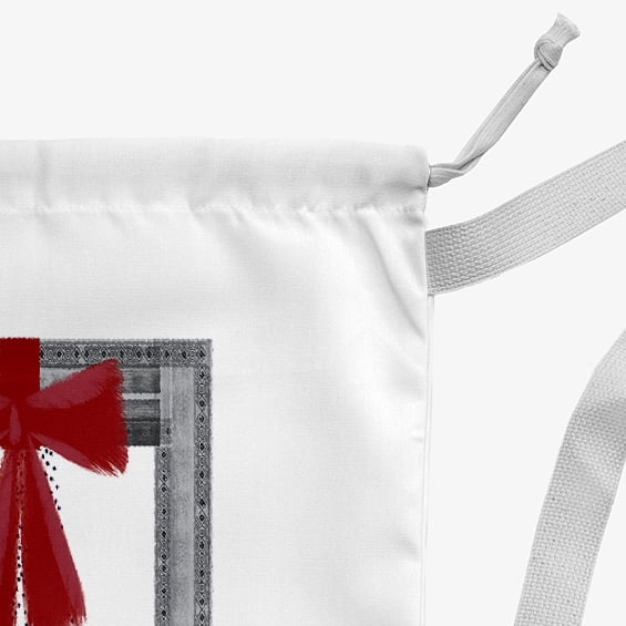 Simply Daisy Frame It Up 28 x 36 in Grey Laundry Bag