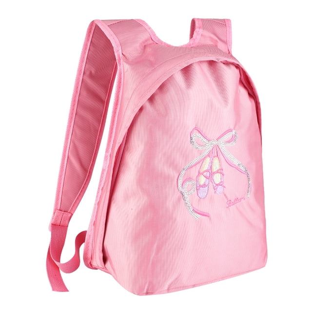 Mochila de danza de ballet para niñas Bolsa deportiva con cremallera y hombro para niños (rosa) YUNYI BRAND Deportes