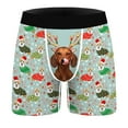 thumbnail image 6 of TAIAOJING Christmas Underwear for Men Slim Print Christmas Briefs Mid-waist Briefs Stretch Men's Breathable Boxer, 6 of 6
