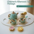 thumbnail image 2 of Children‘s Simulation Home Tea Set Dessert Set Amusement Park Role-playing Early Childhood Education Wooden  Kitchen Toy Gift, 2 of 7