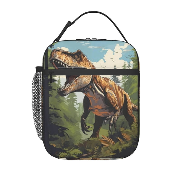 Dinosaur Jurasssic Tyrannosaurus Lunch Bag Portable Thermal Lunch Box for Men and Women