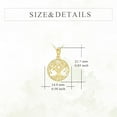 thumbnail image 4 of 14K Solid Gold Tree of Life Pendant Necklace 14K Real Gold Jewelry Anniversary Christmas Birthday Gifts for Women, 4 of 10