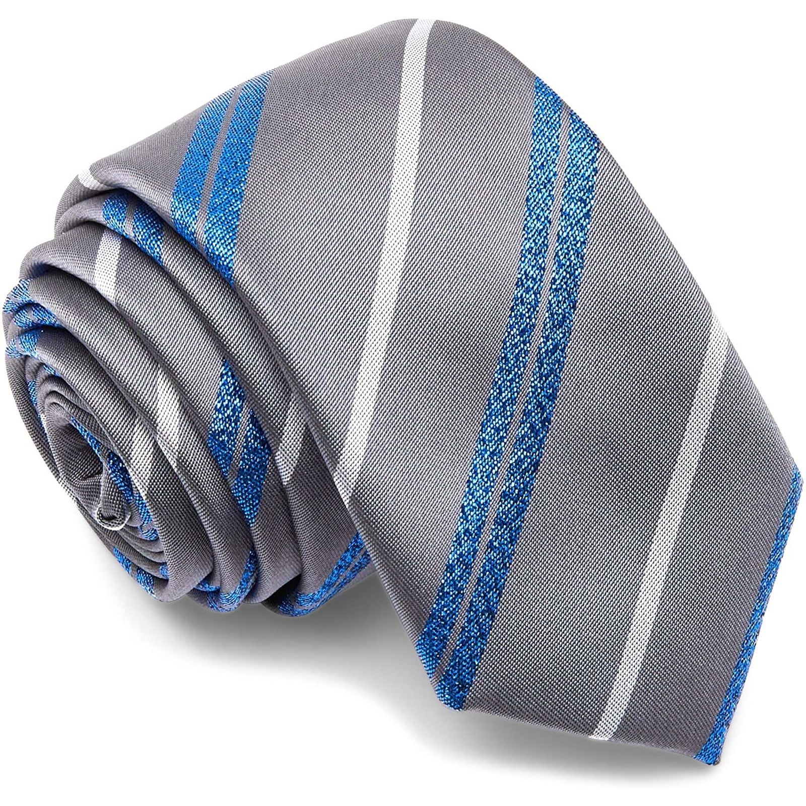 New Kids Boys Zipper Adjustable Pre-tied Necktie gray pink Stripes formal 