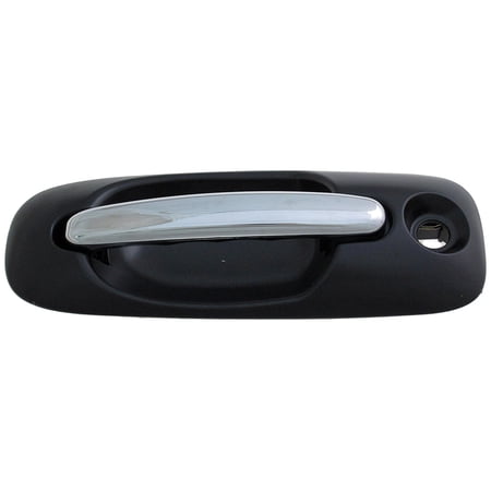 Dorman 93607 Front Driver Side Exterior Door Handle for Specific Chrysler / Dodge Models Chrome Lever and Black Housing