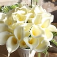 thumbnail image 4 of Calla Lily 10 piezas ramo de flores artificiales para boda novia ducha decoración del hogar Faux Calla Lilies flor Zhivalor  CPB-SSW2148-1, 4 of 5