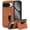 Brown, variant on For Google Pixel 10 / Pixel 10 Pro Wallet Case Ultra-Slim Profile Vintage Leather Texture, Wallet For Women Men Card Holder Magnetic Clasp Kickstand Folio Case,Black,For Pixel 10 / 10 Pro