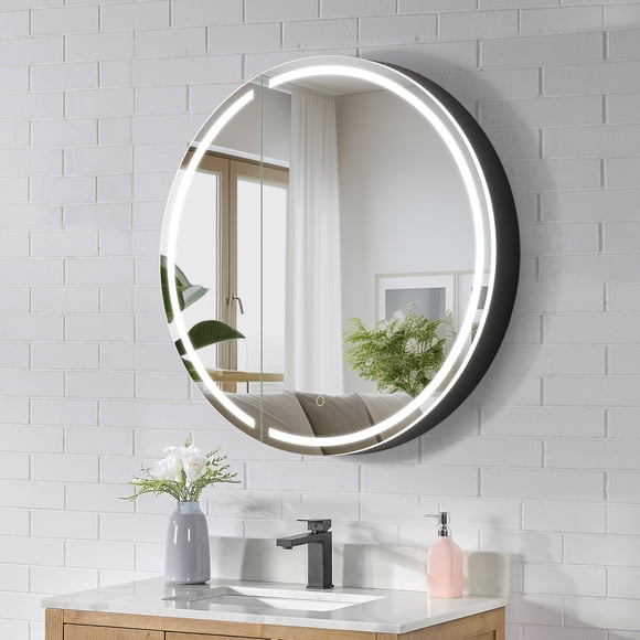 Radiant 32" Aluminum Frameless Surface-Mount LED Lighted Mirror Medicine Cabinet