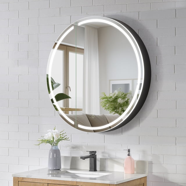 Radiant 32" Aluminum Frameless Surface-Mount LED Lighted Mirror Medicine Cabinet