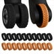 thumbnail image 2 of Paquete de 20 Fundas para Ruedas de Equipaje, Cubiertas Adhesivas de Silicona para Ruedas de Maletas, Protector Anticaída para Ruedas de Equipaje para una Sola, 2 of 8