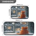 thumbnail image 3 of 2-Piece Kitchen Rugs Set Non-Slip Mats Carpet Floor for Kitchen, Bathroom (19.7"x27.6" & 19.7"x47.2") Cat by The Window, 3 of 7