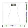 thumbnail image 2 of Báscula de baño digital StuyMQi Max 180 kg/400 libras blanca, 2 of 7