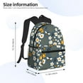 thumbnail image 4 of Lsque Flowers and Bee Classic Casual Backpack - Large Capacity Water-Resistant Backpack for School, Work, Travel, and Outdoor Activities, 4 of 8