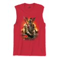thumbnail image 5 of Apocalypse Reaper Muscle Shirt Fantasy Skeleton Knight with a Sword Medieval Legendary Creature Dragon Wizard Men's, 5 of 7