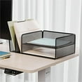 thumbnail image 5 of Lorell LLR95281 4-Tier File Organizer, Black - Steel Mesh, 5 of 7