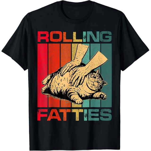 Camiseta vintage con ruedas para gatos