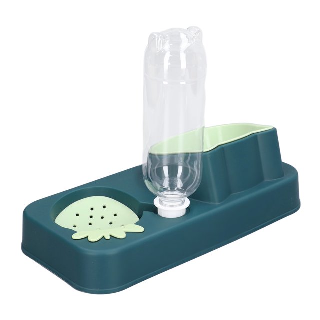 Cuenco para mascotas 2 en 1 cuenco para mascotas con agua y comida de 15 grados con botella de agua automática para el hogar ANGGREK Otros