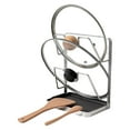 thumbnail image 4 of Pot Lid Organizer Rack,Pot Lid Holder While Cooking,Kitchen Pot Lid Storage Rack for stove top,Multifunctional Kitchen Pot Lid Organizer for Countertop(Silver,3-Layer), 4 of 9