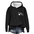thumbnail image 4 of Ounisa Women's Fall Winter Print Front Back Hooded Long Sleeve Sweatshirt Top Soft Breathable Lightweight Cozy Pullover, 4 of 5