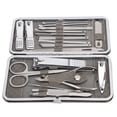 thumbnail image 2 of Nail Clipper,19pcs Stainless Steel Manicure Ear Pick Eyebrow Scissors Elevated Design, 2 of 14
