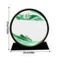 thumbnail image 3 of 12 Inch Black Flowing Picture 3D Moving Sand Natural Grit Decoration Quicksand Ornament Sandglass Decoration Ornament Table Living Room Tea Restaurant Craft Ornament 300ml, 3 of 7
