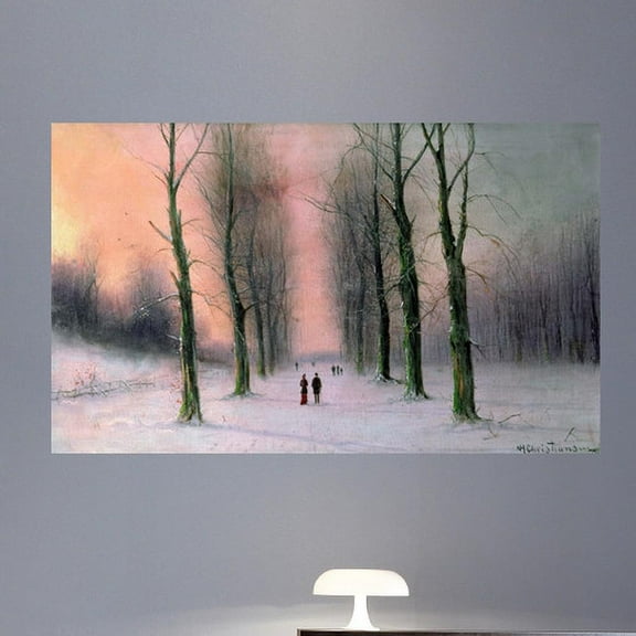 Wallhogs Christiansen Snow Scene Wanstead Park (19th) Wall Mural