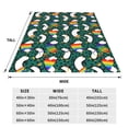 thumbnail image 3 of Fotbe Lgbt Penguin Manta de Franela Acolchonada con Estampado, Súper Suave y Esponjosa, Extra Grande para Sofá, Cama, Uso Todo el Año-80"x60", 3 of 7